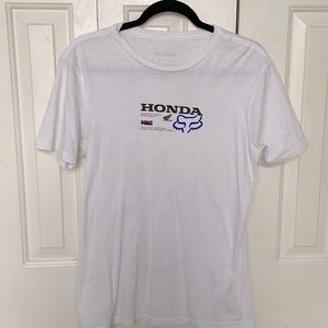 Fox Racing Honda unisex tee size small white multicolor hrc